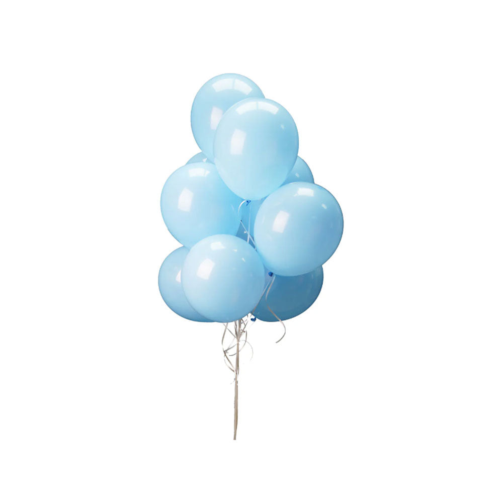 10 Blue Helium Balloons