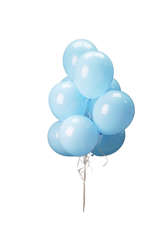 10 Blue Helium Balloons