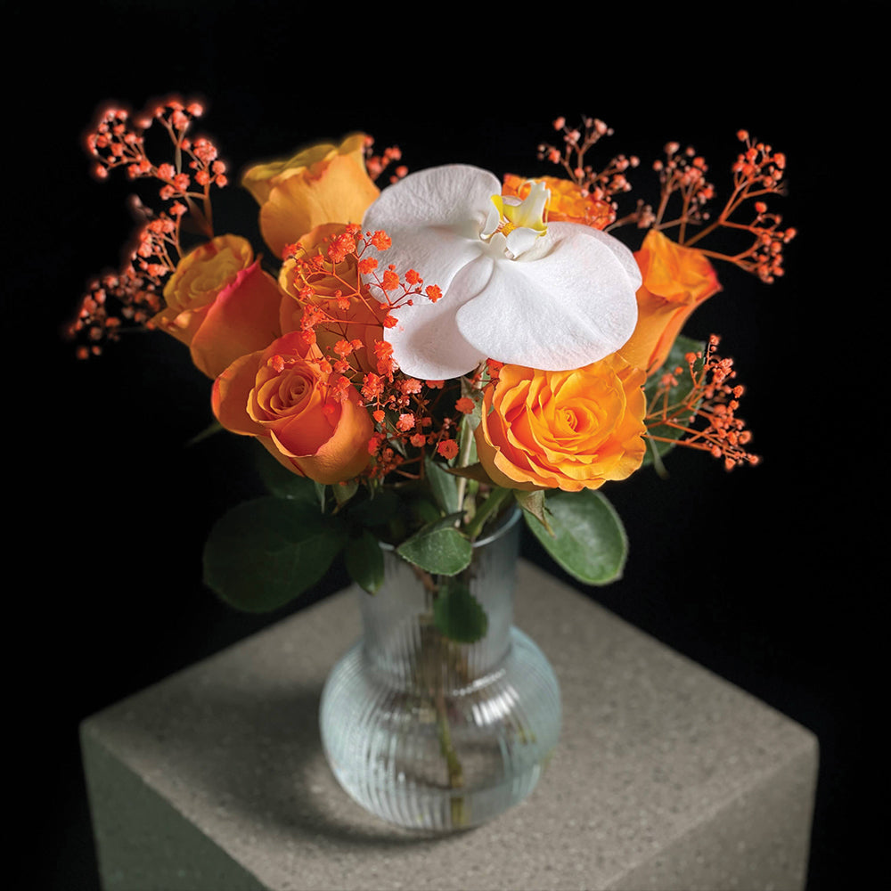 Kylie Arrangement in a Clear Vase