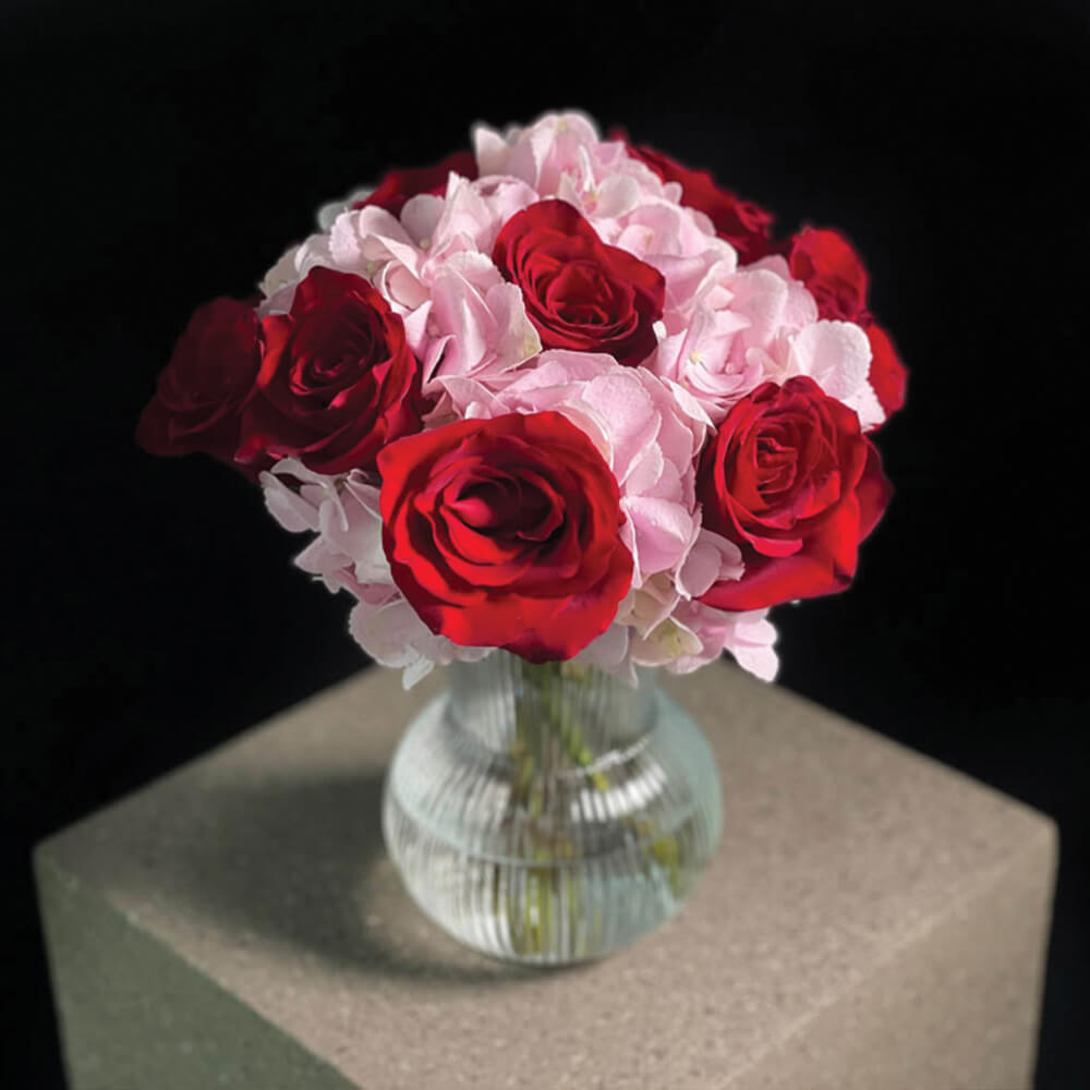 Flowers in on sale vase delivery