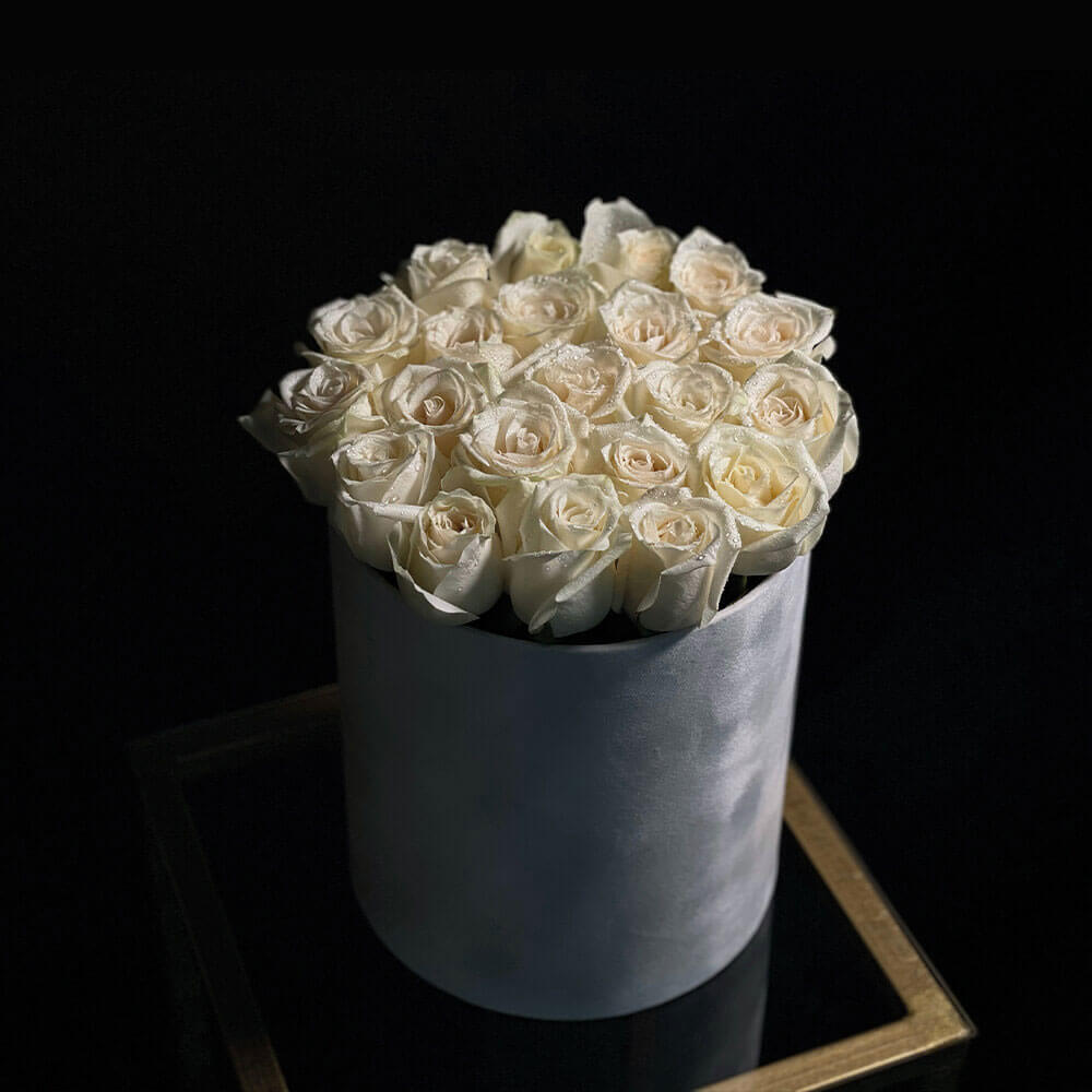 Snowwhite Roses Fresh Flower Delivery in UAE Aiwa Flowers