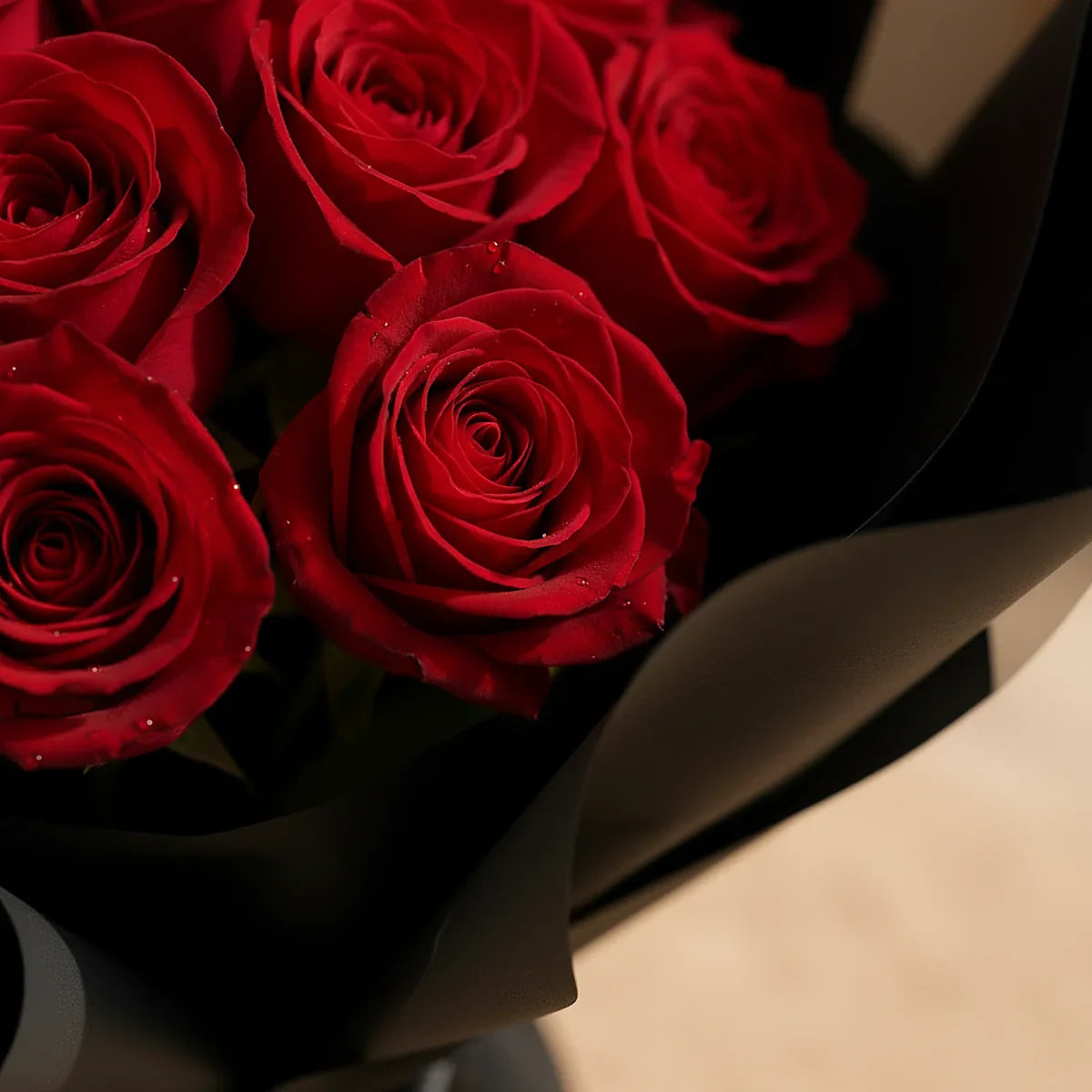 Crimson Ritual gift set by Aiwa Flowers — lifestyle view, luxury flowers and partner brand pairing for same-day delivery in Dubai UAE