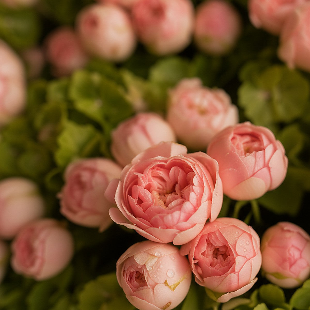 Green Muse green hydrangea and pink spray rose bouquet wrapped in white by Aiwa Flowers Dubai