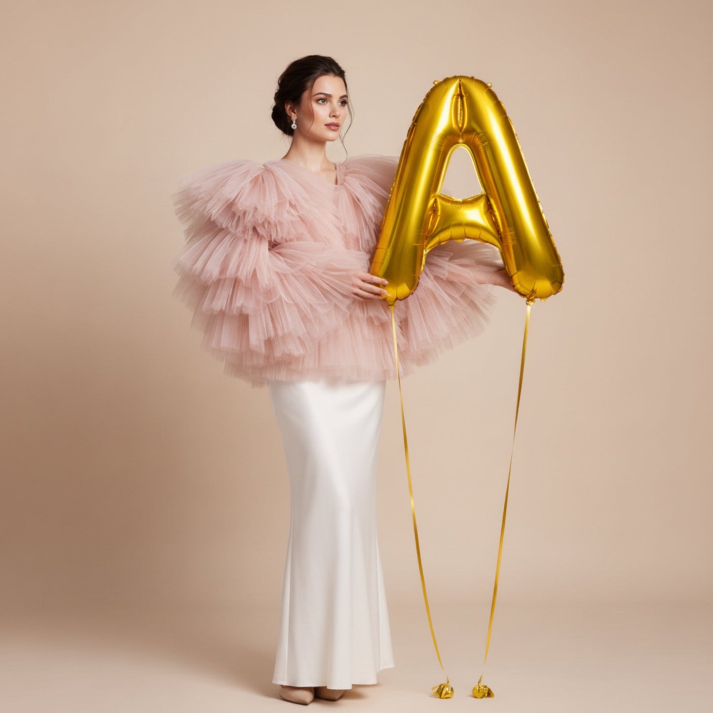 Gold Letter Balloon