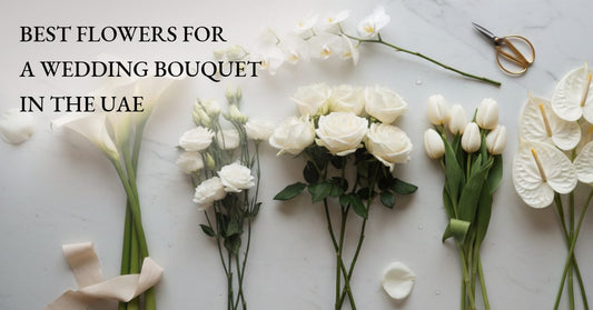 Best flowers for a wedding bouquet Dubai UAE roses calla lilies orchids