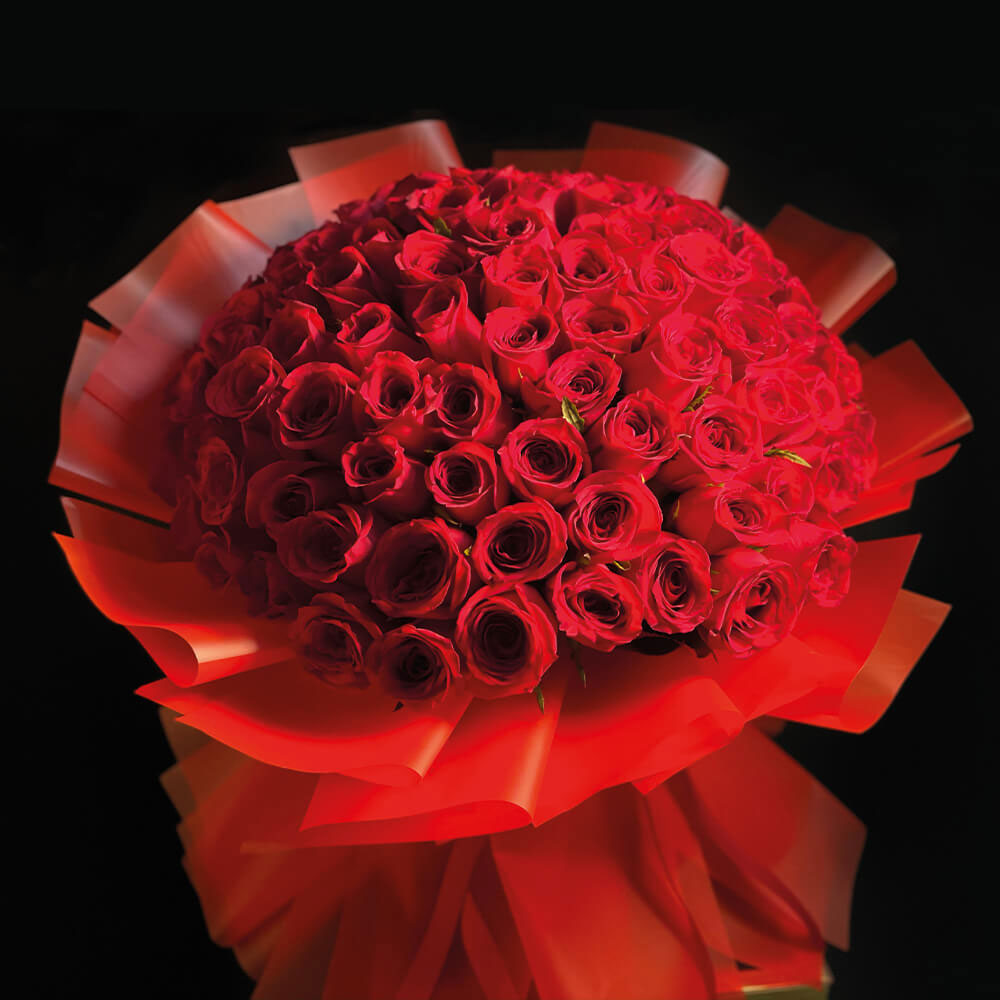Red Roses Botique 101 Roses are Red | Flowers Bouquet | Aiwa Flowers