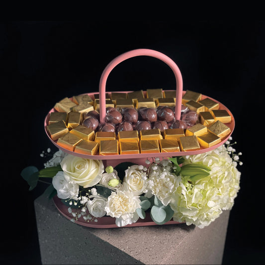 Congrat's Chocolate Tray 1 Flowers 