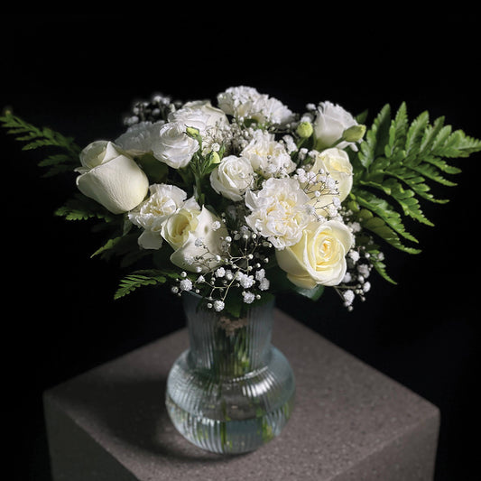 Grace Arrangement in a Clear Vase flowers
