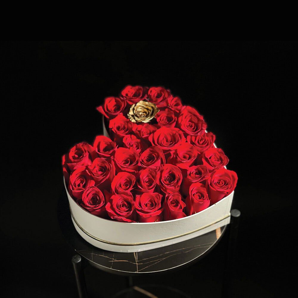 In My Heart Flowers Bouquet Red Roses Heart Bouquet Aiwa Flowers