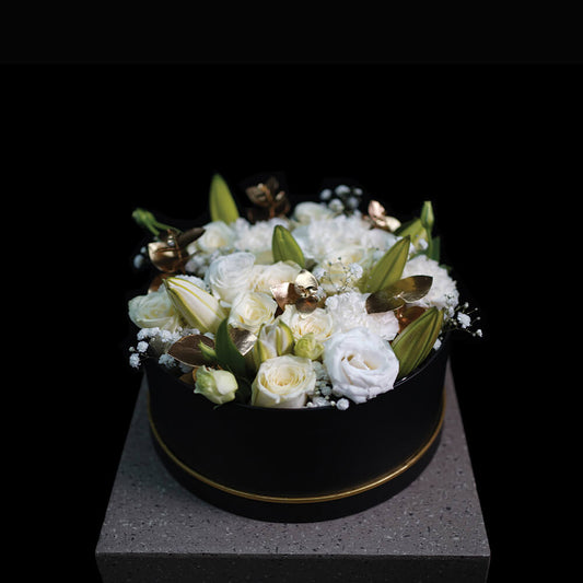 Ivory Flowers Box