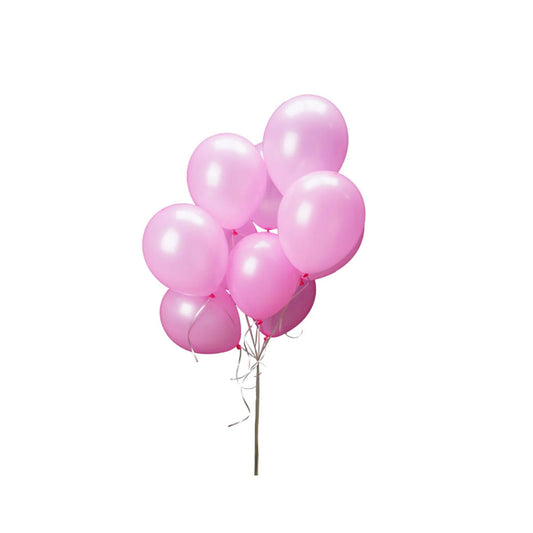10 Pink Helium Balloons