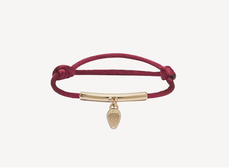 Serpenti Red Fabric Bracelet 