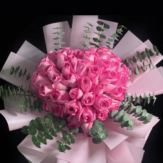 Thrill Pink Flowers Bouquet