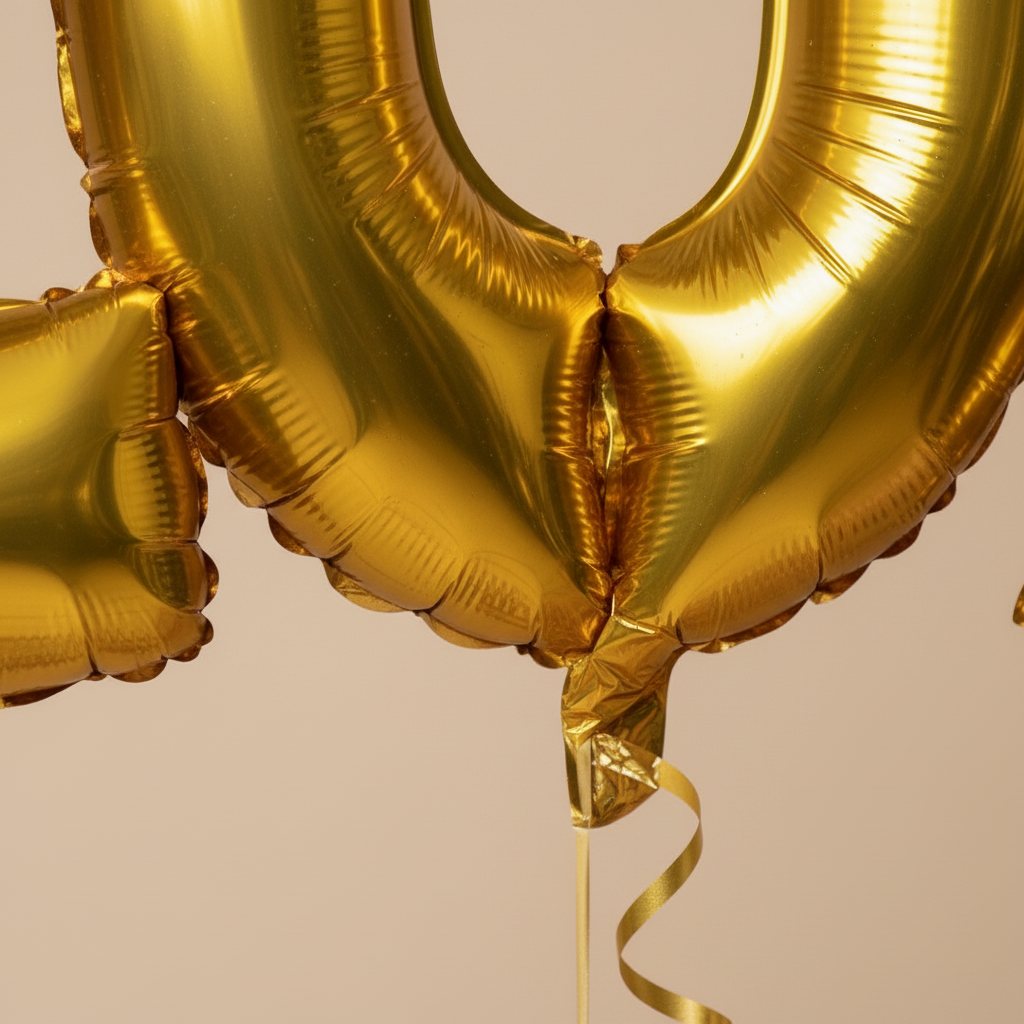 metallic gold 10K celebration balloons for event decoration