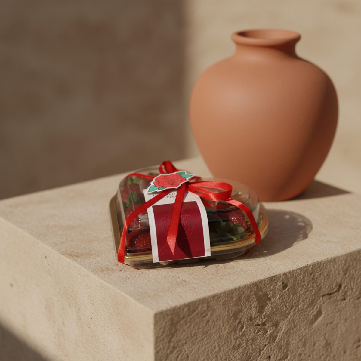 Strawberry Kisses - Strawberry Heart Box