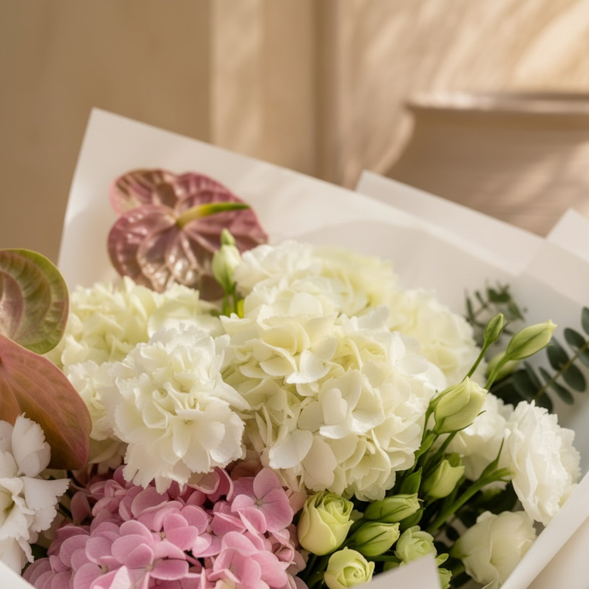 Aiwa Flowers Anthurium Harmony bouquet — hero view | luxury flower delivery Dubai