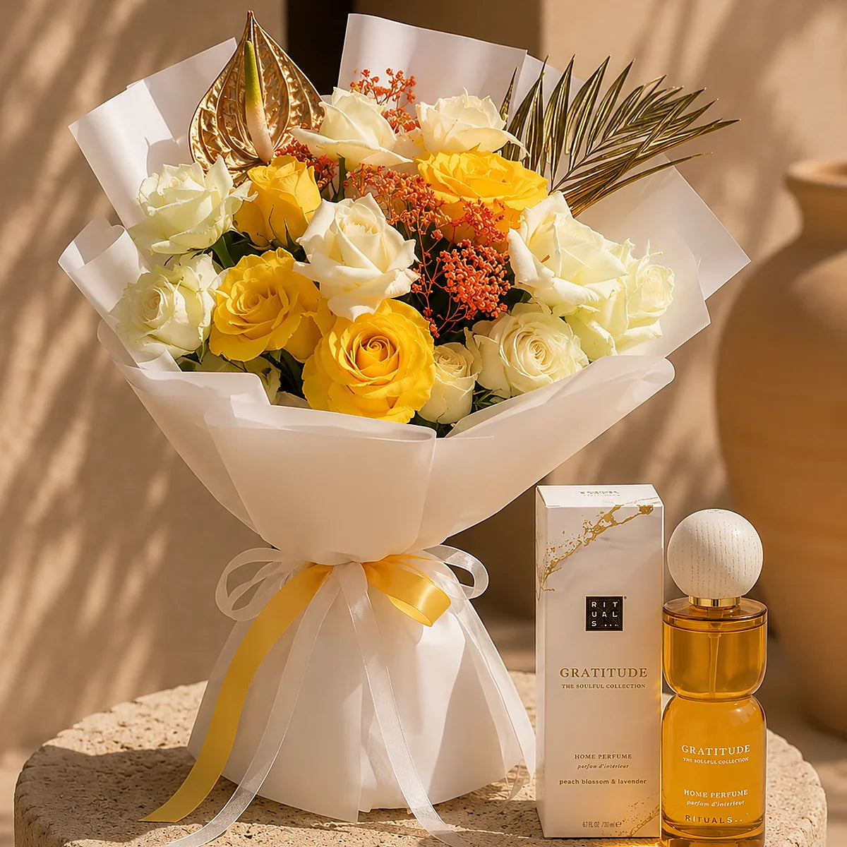 Biscotti Gift Set gift set by Aiwa Flowers — flowers view, luxury flowers and partner brand pairing for same-day delivery in Dubai UAE