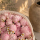 Blush Garden pink peony and chamomile bouquet wrapped in white by Aiwa Flowers Dubai