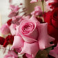 Blush Garden Centerpiece — front view — Aiwa Flowers, Dubai UAE