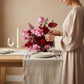 Blush Garden Centerpiece — close-up floral detail — Aiwa Flowers, Dubai UAE