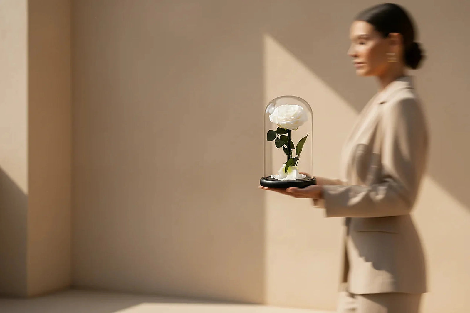 Infinity rose dome by Aiwa Flowers — preserved roses lasting up to one year, delivered across Dubai UAE