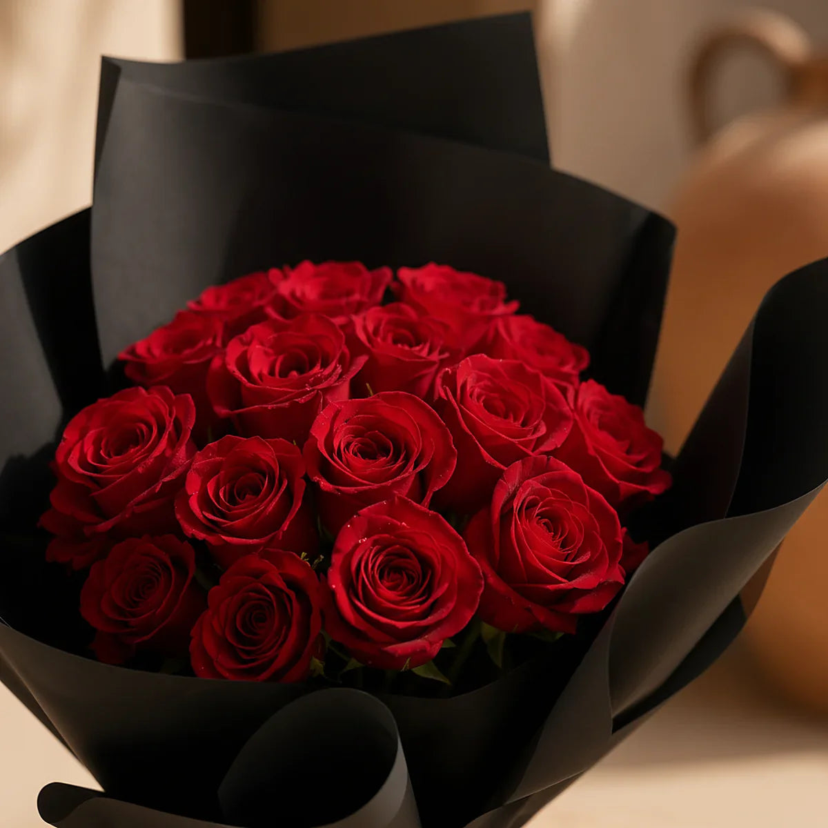 Crimson Ritual gift set by Aiwa Flowers — sticks view, luxury flowers and partner brand pairing for same-day delivery in Dubai UAE