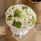 Aiwa Flowers Emerald Blanc bouquet — detail view | luxury flower delivery Dubai
