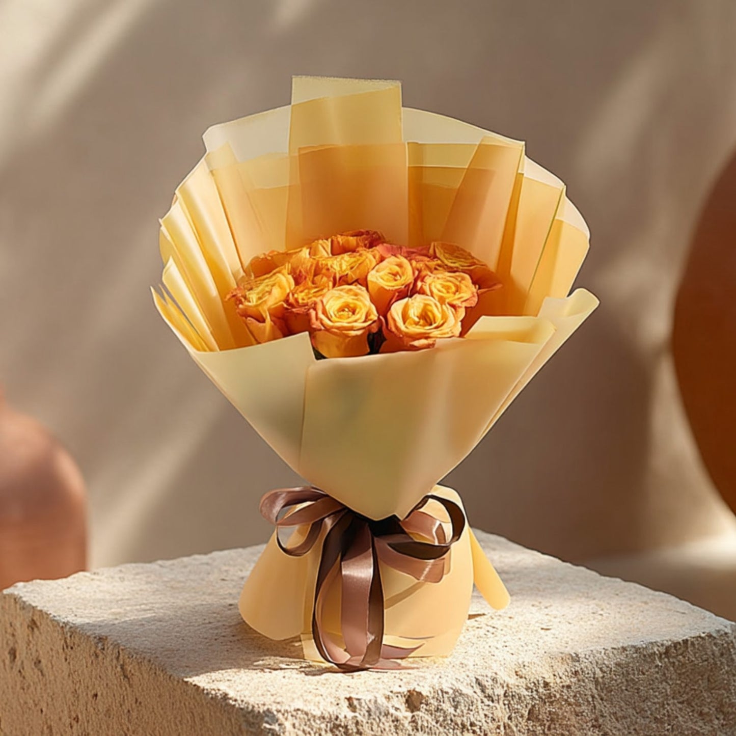 Elegant festival-inspired flower bouquet handcrafted by Aiwa Flowers in Dubai
