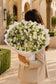 Aiwa Flowers Garden Mist bouquet — top view view | luxury flower delivery Dubai