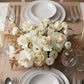 Ivory Garden Rose Centerpiece — close-up floral detail — Aiwa Flowers, Dubai UAE