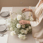 Whisper Rose Centerpiece — front view — Aiwa Flowers, Dubai UAE