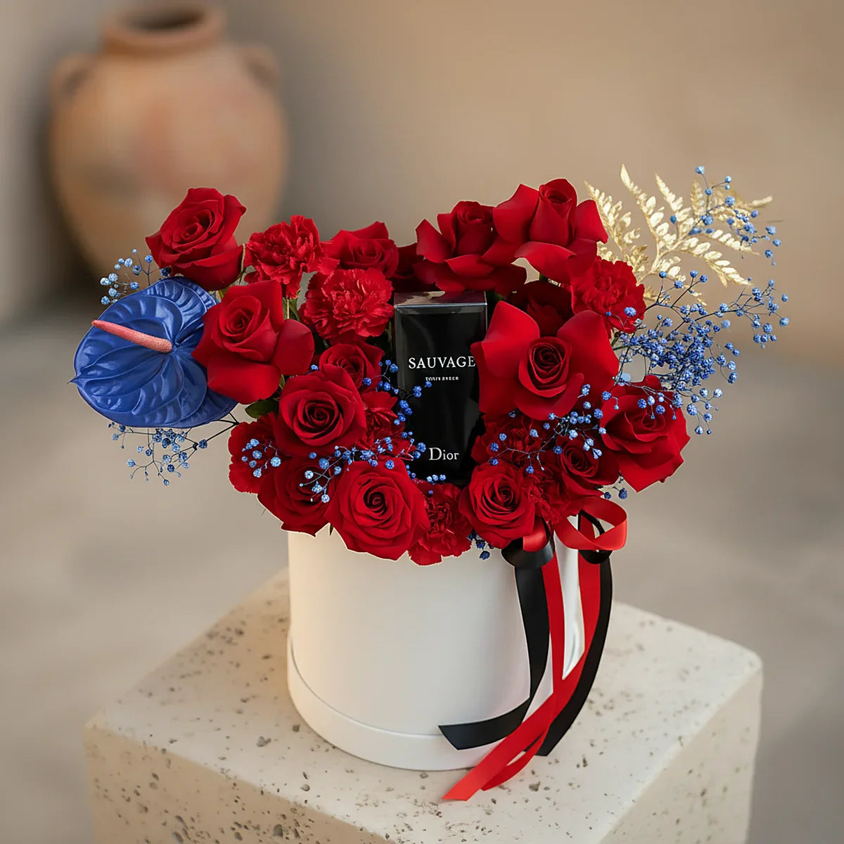 Lord by Aiwa Flowers — luxury floral arrangement styled photography Dubai UAE