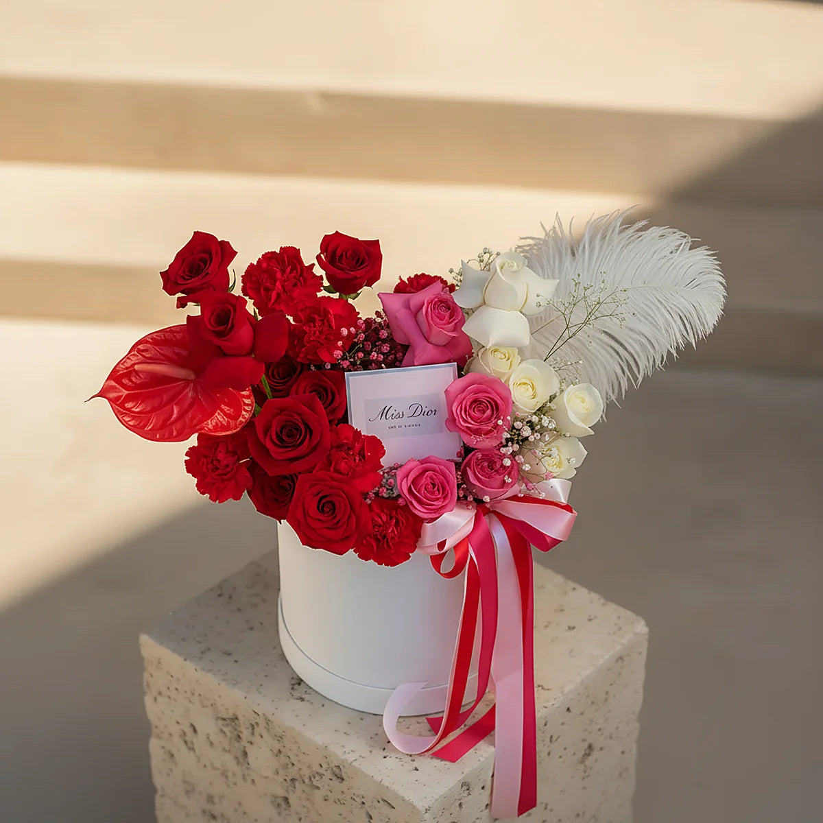 Ombre by Aiwa Flowers — gradient bouquet styled photography Dubai UAE