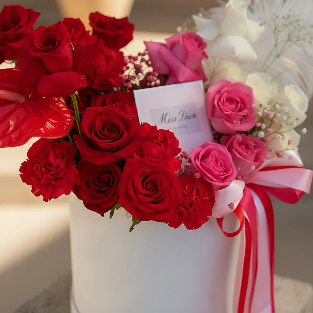 Ombre by Aiwa Flowers — gradient bouquet styled photography Dubai UAE