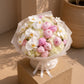 Aiwa Flowers Peony Royale bouquet — detail view | luxury flower delivery Dubai