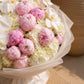 Aiwa Flowers Peony Royale bouquet — top view view | luxury flower delivery Dubai
