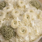 Aiwa Flowers Snow Palace bouquet — top view view | luxury flower delivery Dubai