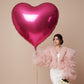 giant pink heart helium balloon decoration