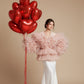 romantic red heart balloon set decoration