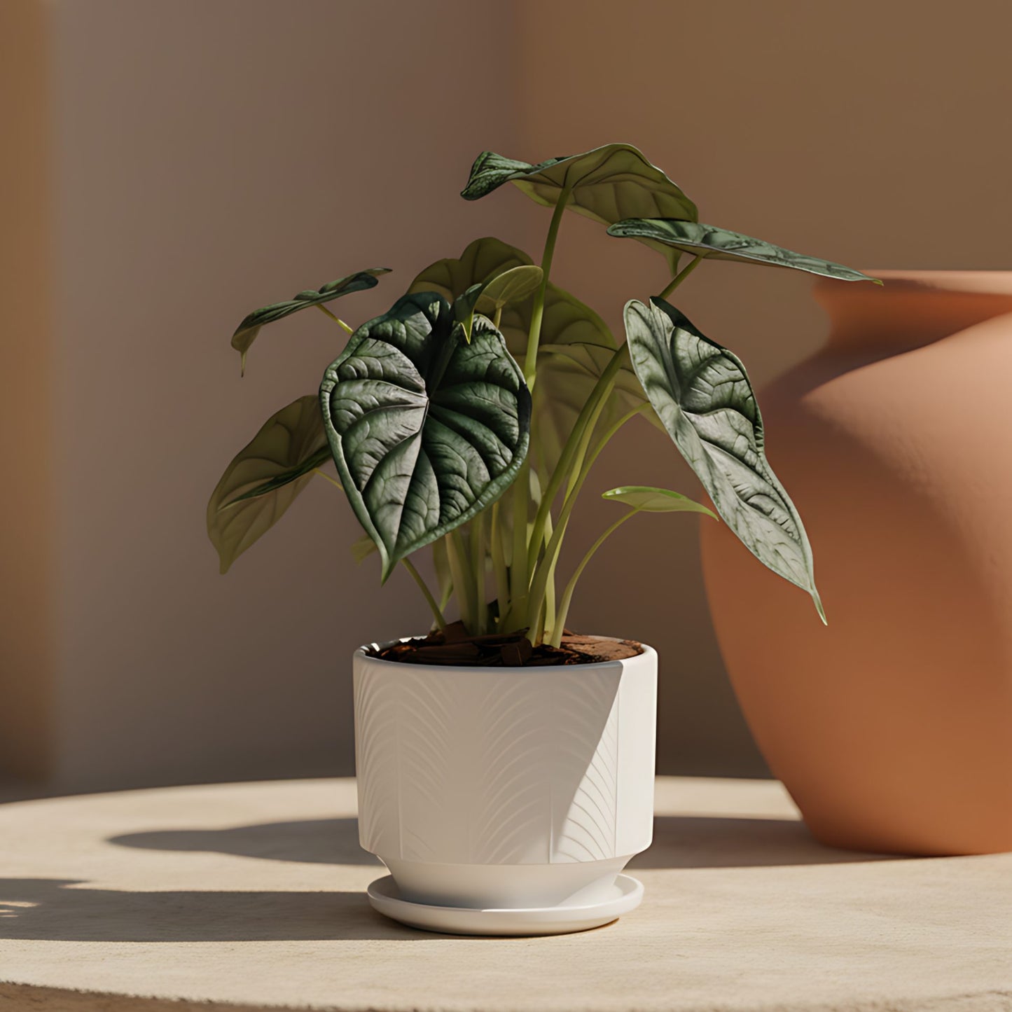 Verrucosum philodendron indoor plant in ceramic pot by Aiwa Flowers