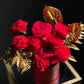 Red rose with box