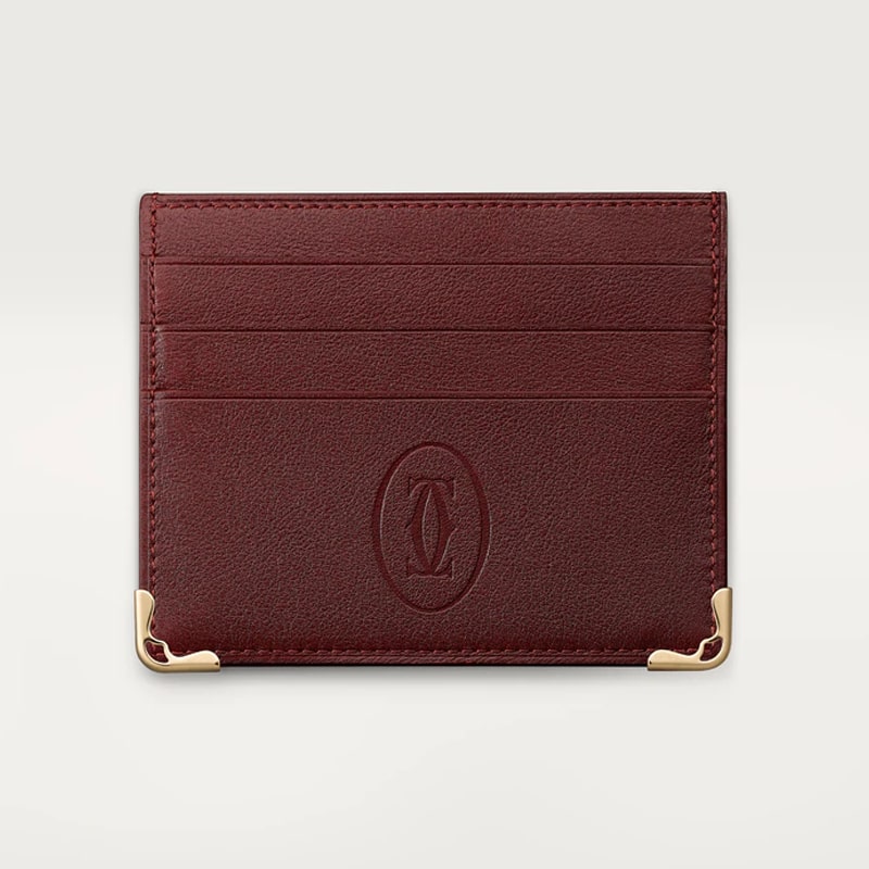 Simple 6-Credit Card Holder Must de Cartier Aiwa Flowers