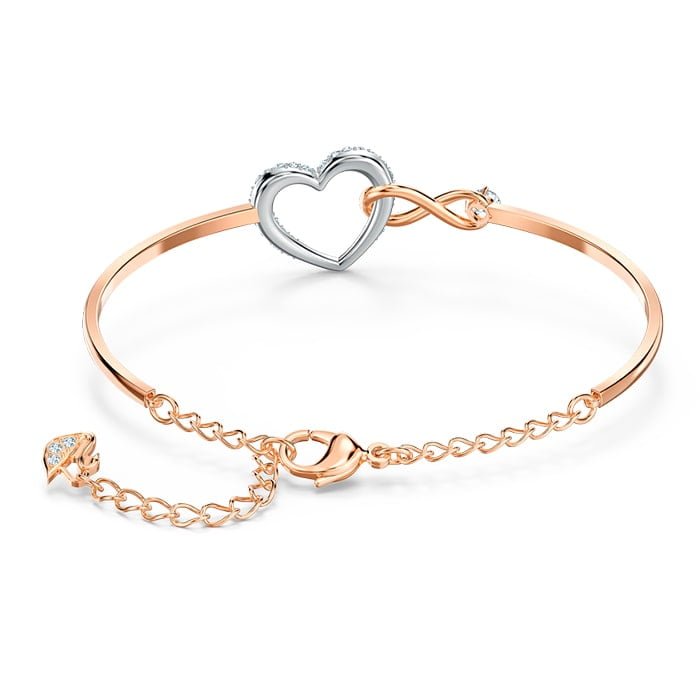 Swarovski Infinity Heart Bangle