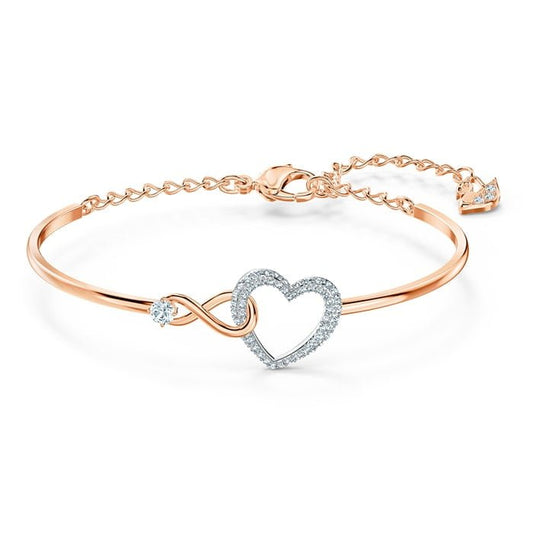 Swarovski Infinity Heart Bangle