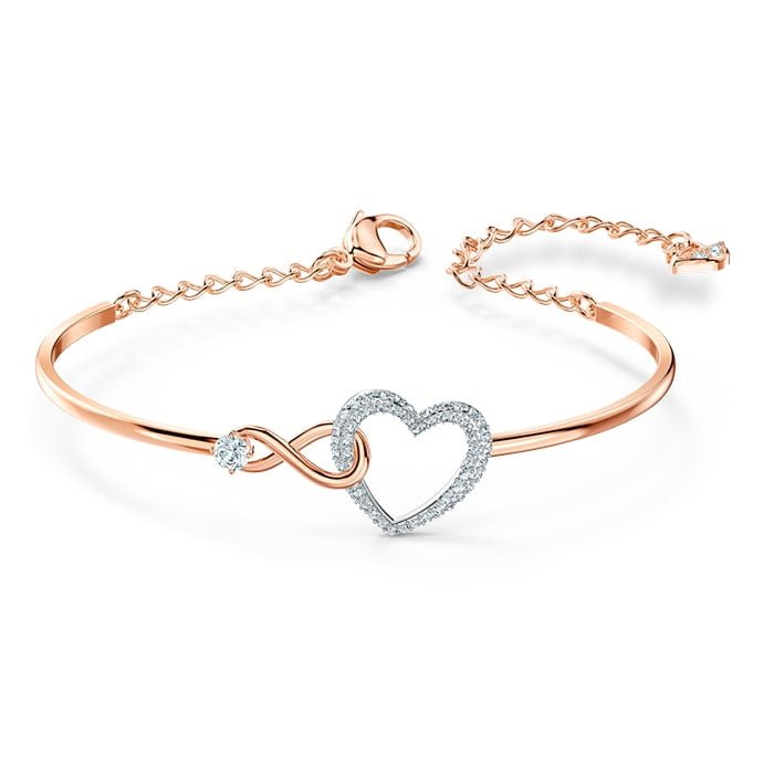 Swarovski Infinity Heart Bangle